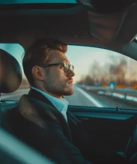 biznesmen-kierowca-monitoring-gps GPS w samochodzie służbowym